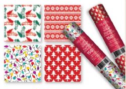 ROULEAU DE PAPIER D'EMBALLAGE DE NOËL ASST 30